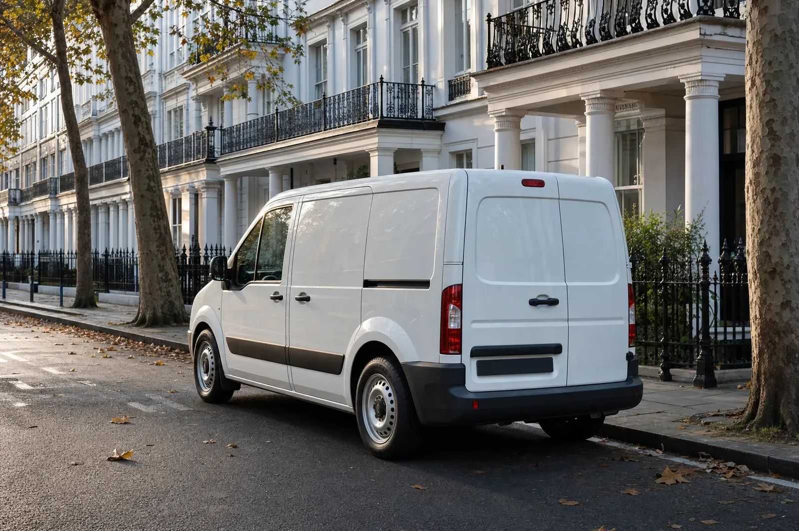 A City Locksmith van on a London residential street
